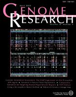 Genome Research cover 10(4) 2000